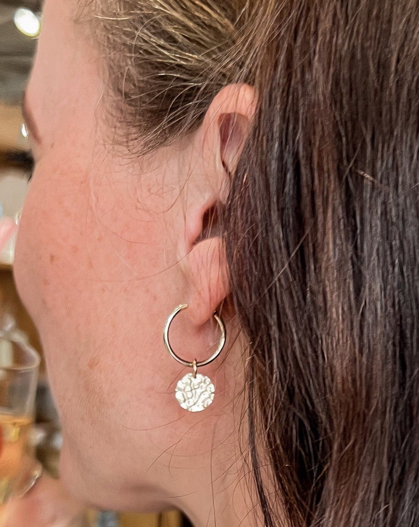 16MM DALEY LUNA HOOPS - DE.FINE Collection Jewelry