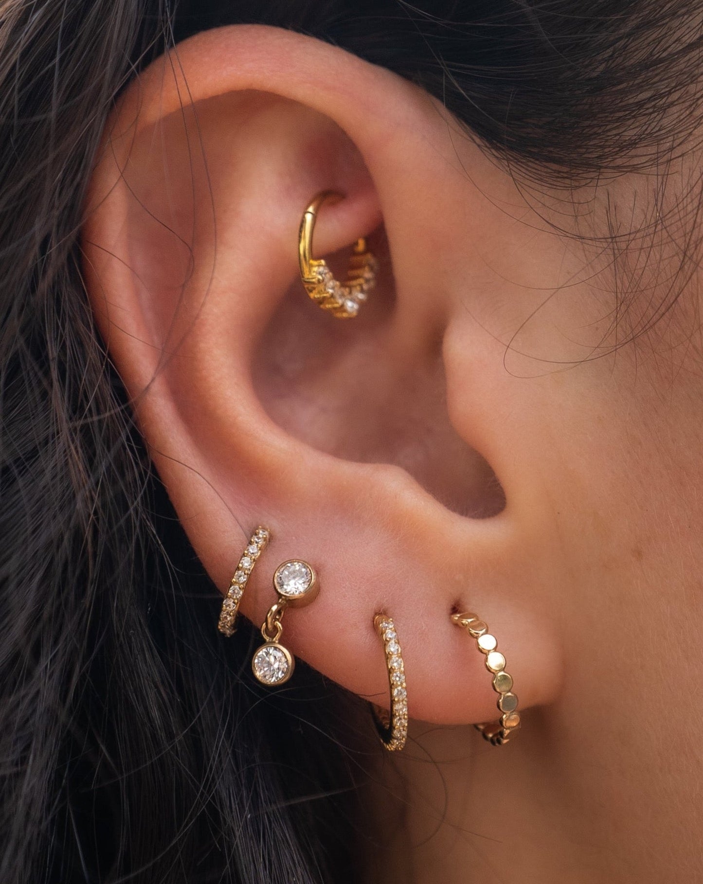 BRAIDED 12MM HOOP - DE.FINE Collection Jewelry