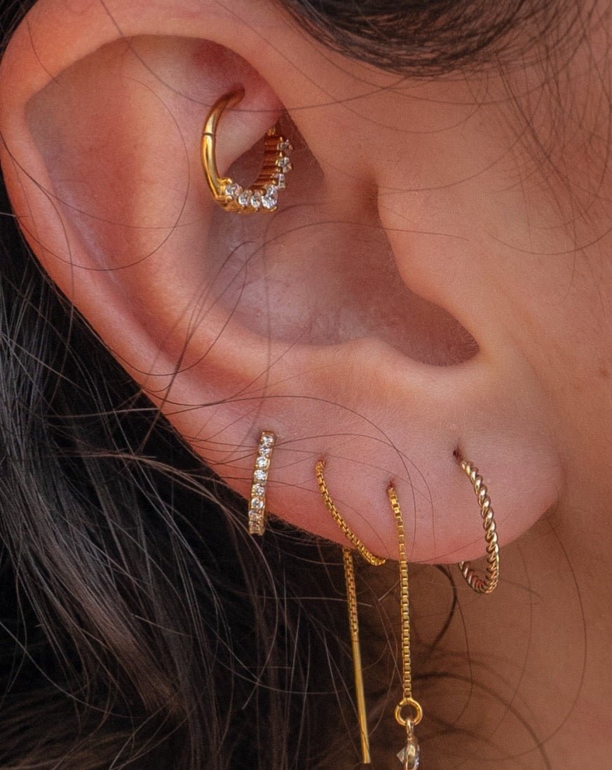 DIAMOND DROP HOOP - DE.FINE Collection Jewelry