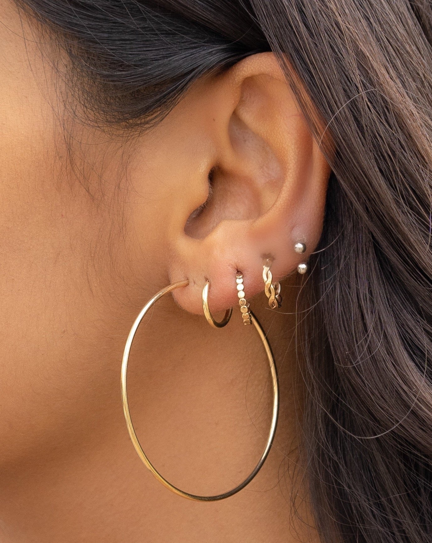 MINI MOON 12MM HOOP - DE.FINE Collection Jewelry