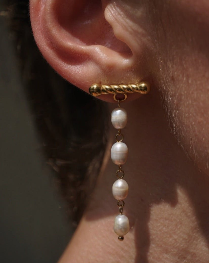 PEARL DROP STUDS - DE.FINE Collection Jewelry
