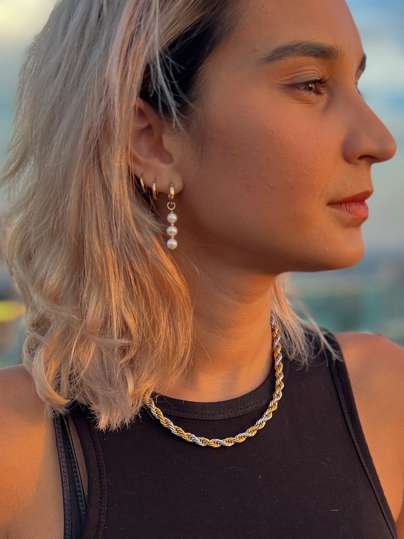TWIST CHAIN - 6MM TWO-TONE - DE.FINE Collection Jewelry