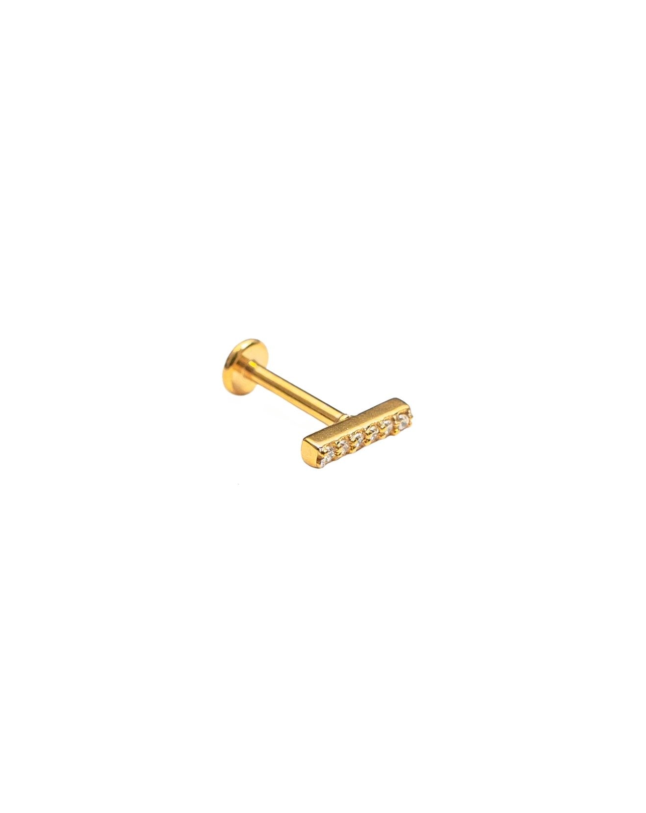 ZIRCONIA BAR LABRET - DE.FINE Collection Jewelry