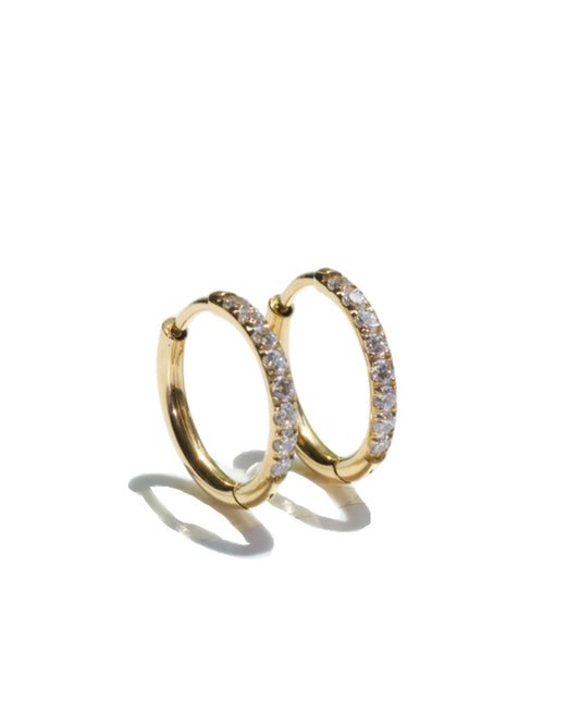 12MM PAVE HOOP - DE.FINE Collection Jewelry