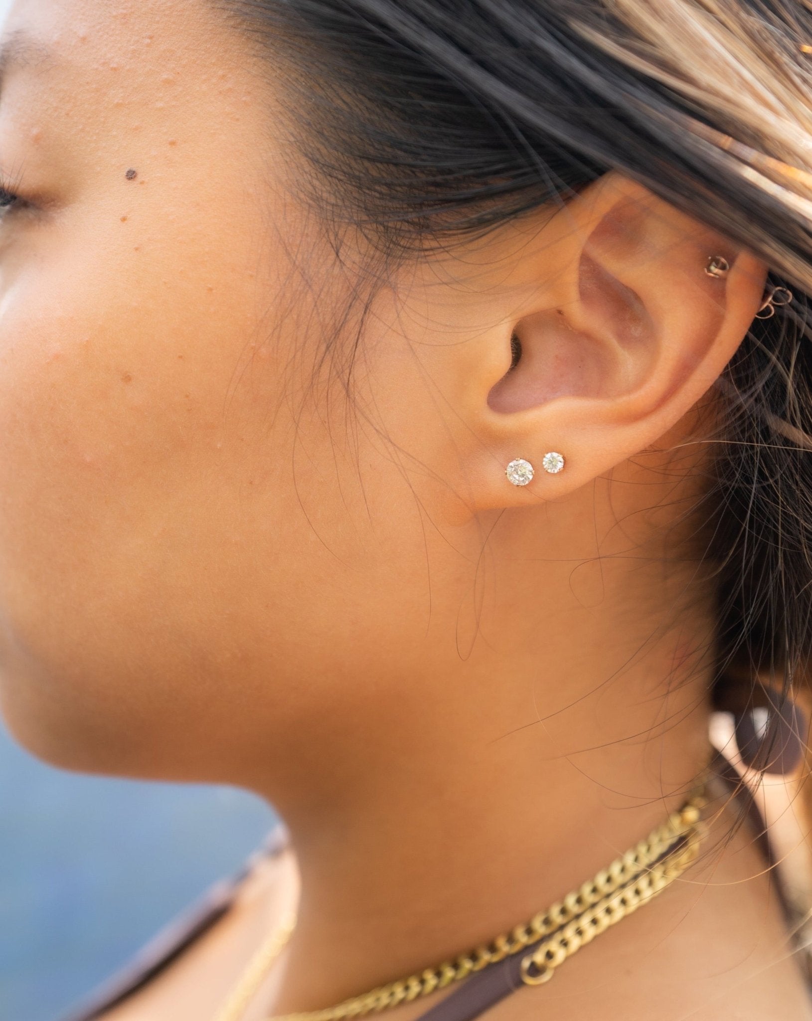 3MM ZIRCONIA STUD - DE.FINE Collection Jewelry
