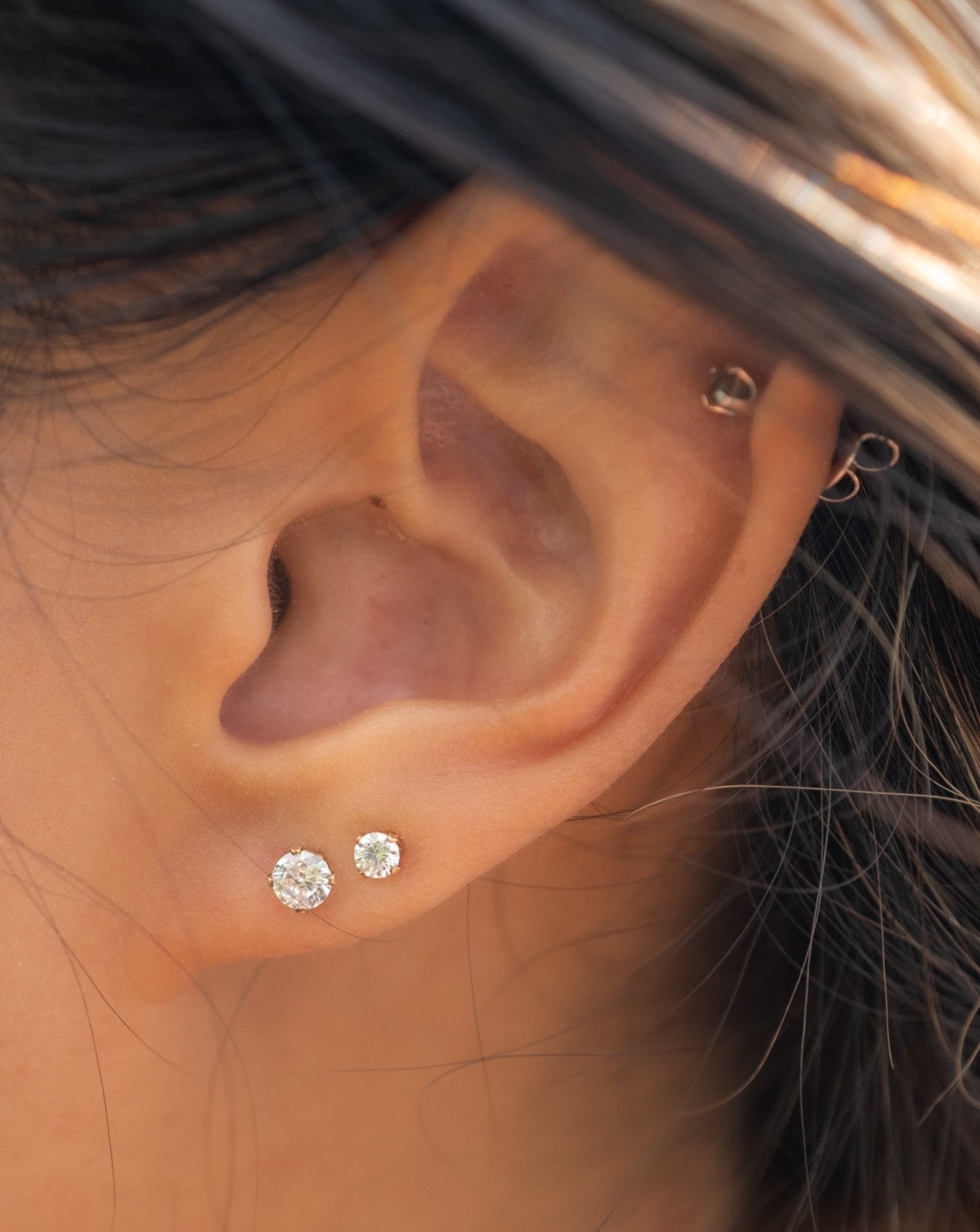 4MM ZIRCONIA STUD - DE.FINE Collection Jewelry