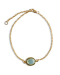 BLUE AGATE OVAL BRACELET