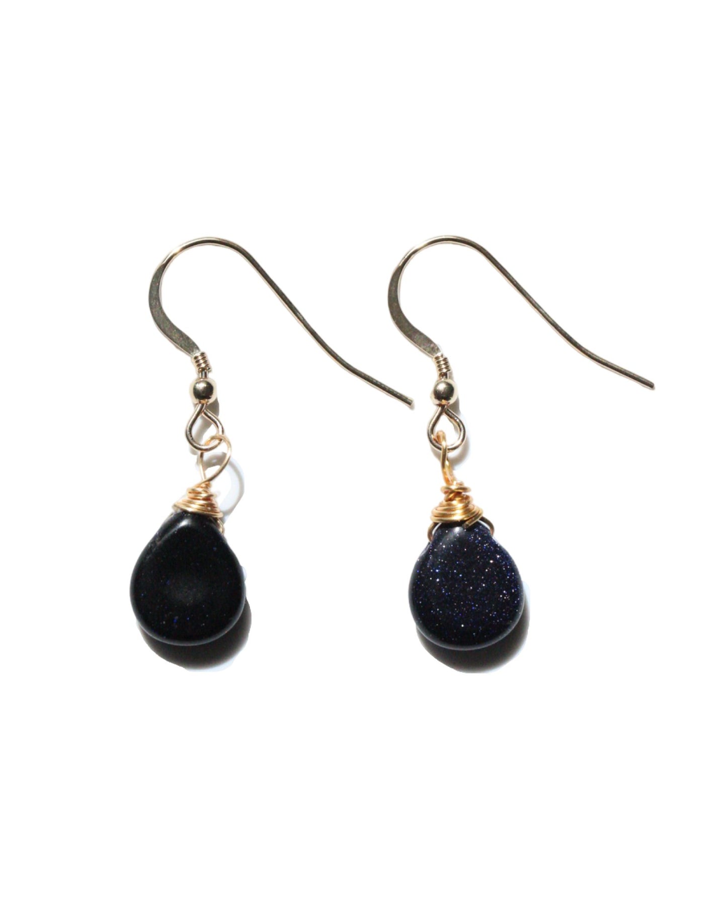 Blue GoldStone Earrings - DE.FINE Collection Jewelry