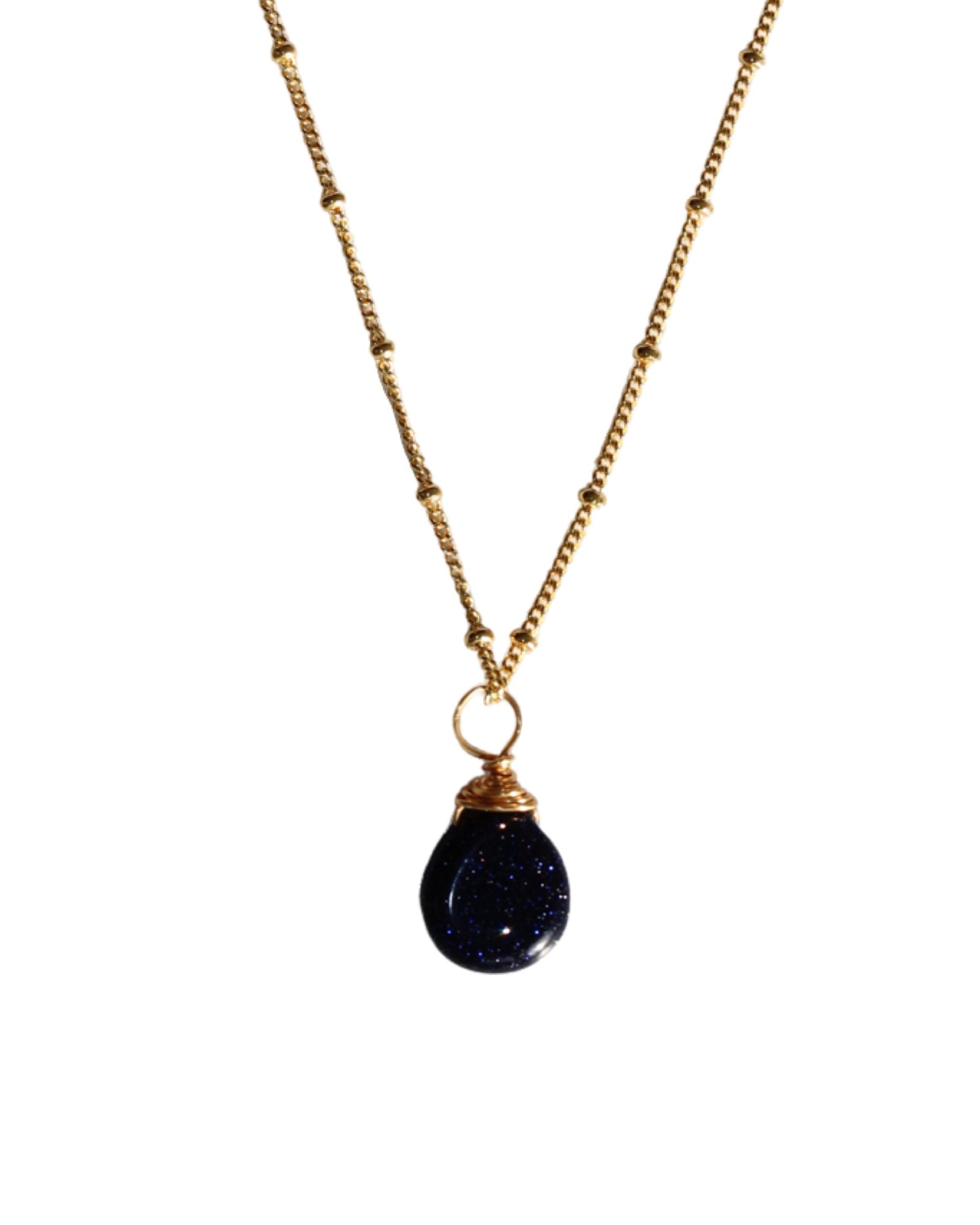 BLUE GOLDSTONE NECKLACE - DE.FINE Collection Jewelry