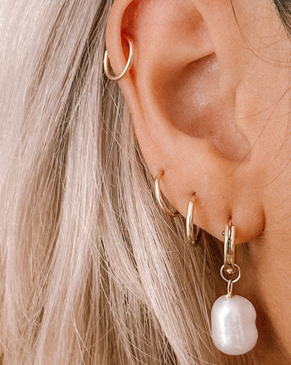 BOLD PEARL HOOP - DE.FINE Collection Jewelry