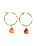 CARNELIAN HOOPS