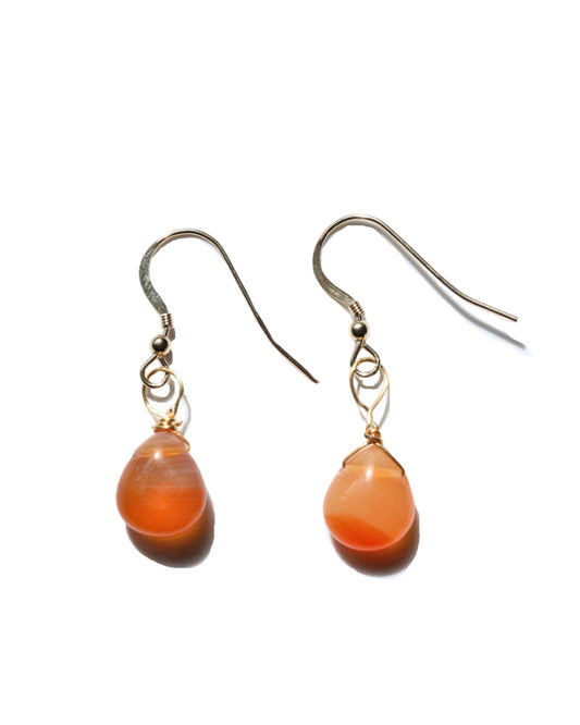 Carnelian Stone Earrings - DE.FINE Collection Jewelry