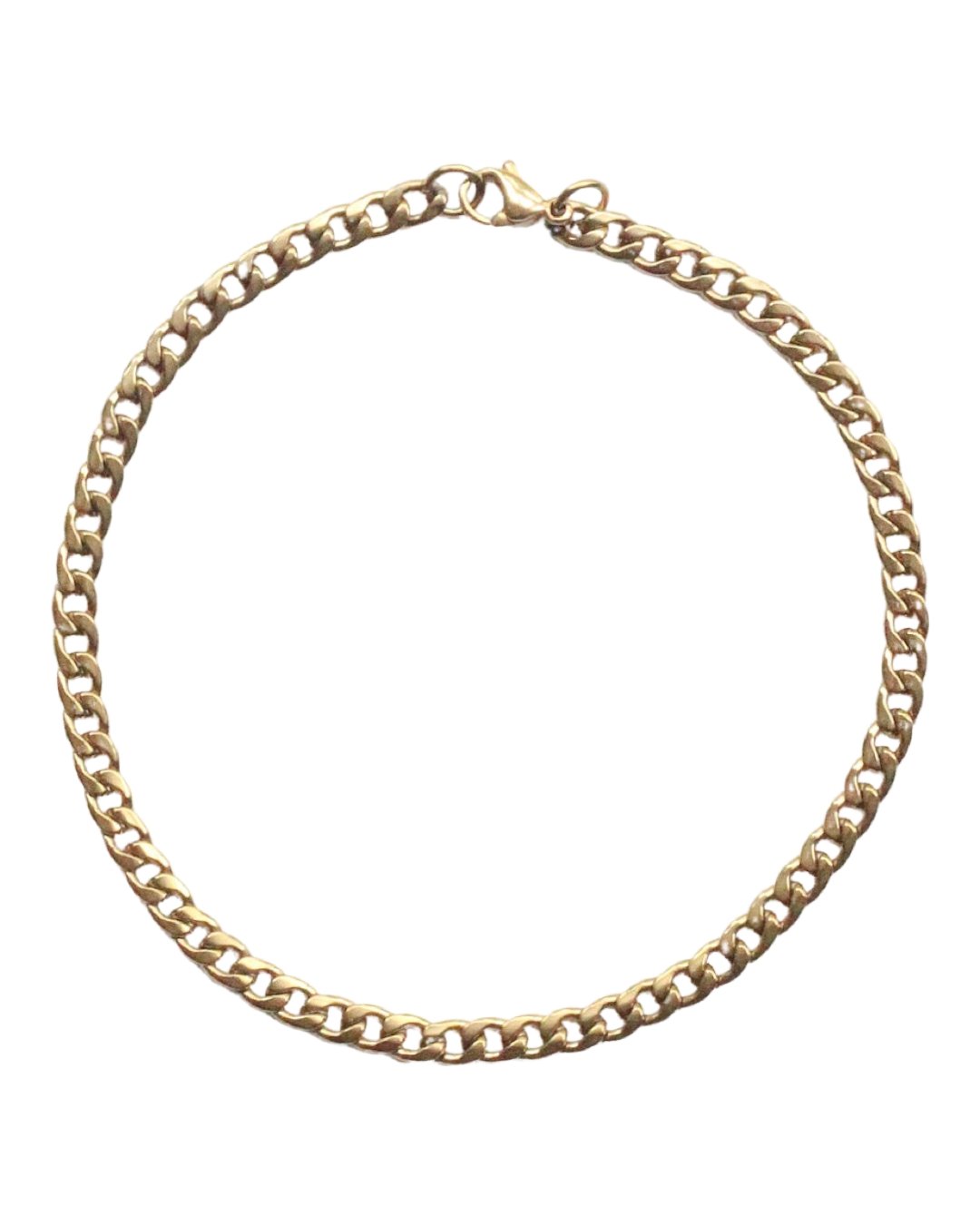 CLASSIC CURB ANKLET - GOLD - DE.FINE Collection Jewelry