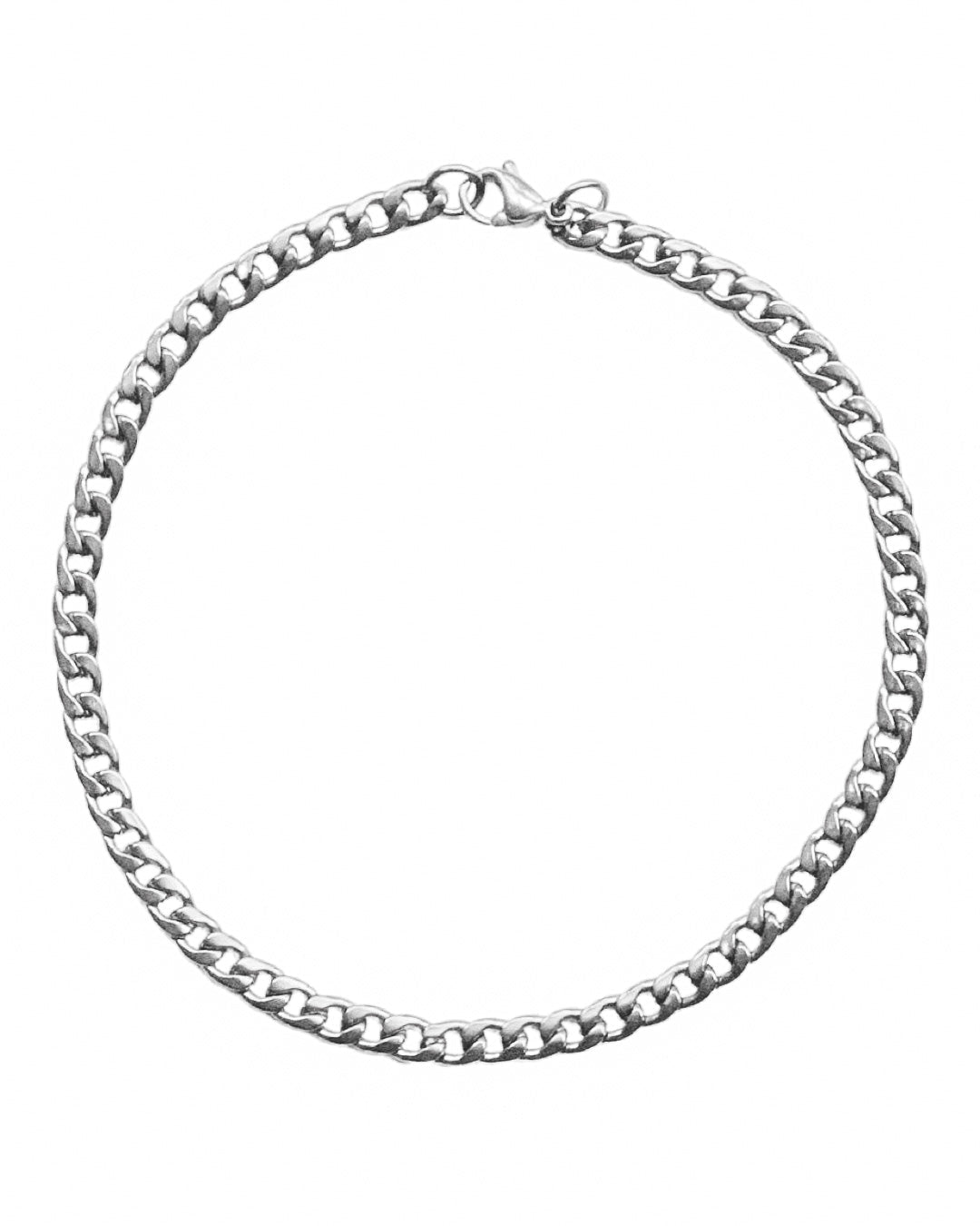 CLASSIC CURB ANKLET - SILVER - DE.FINE Collection Jewelry