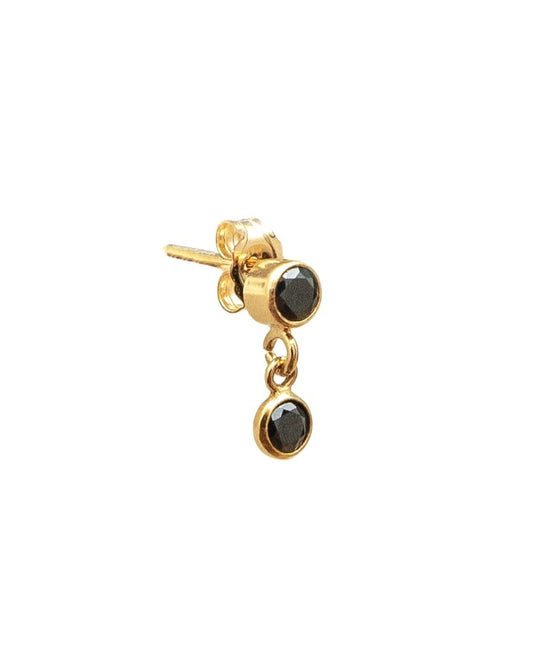 DOUBLE ONYX STUD - DE.FINE Collection Jewelry