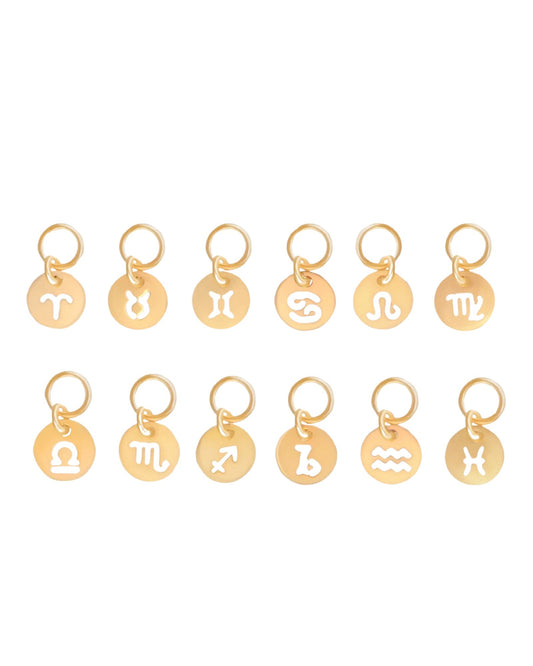 Gold Filled 7MM Zodiac Charm - DE.FINE Collection Jewelry