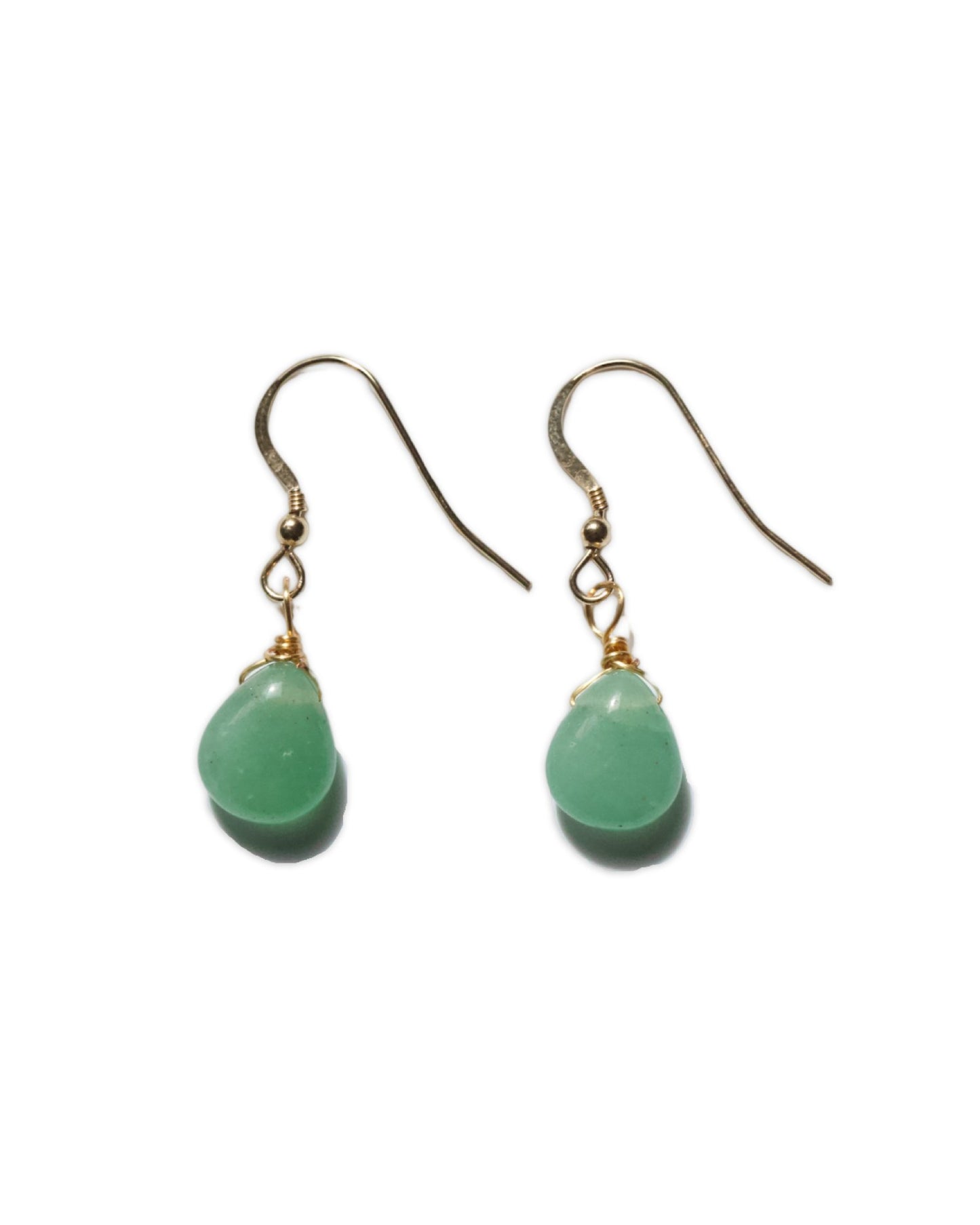 Green Aventurine Stone Earrings - DE.FINE Collection Jewelry