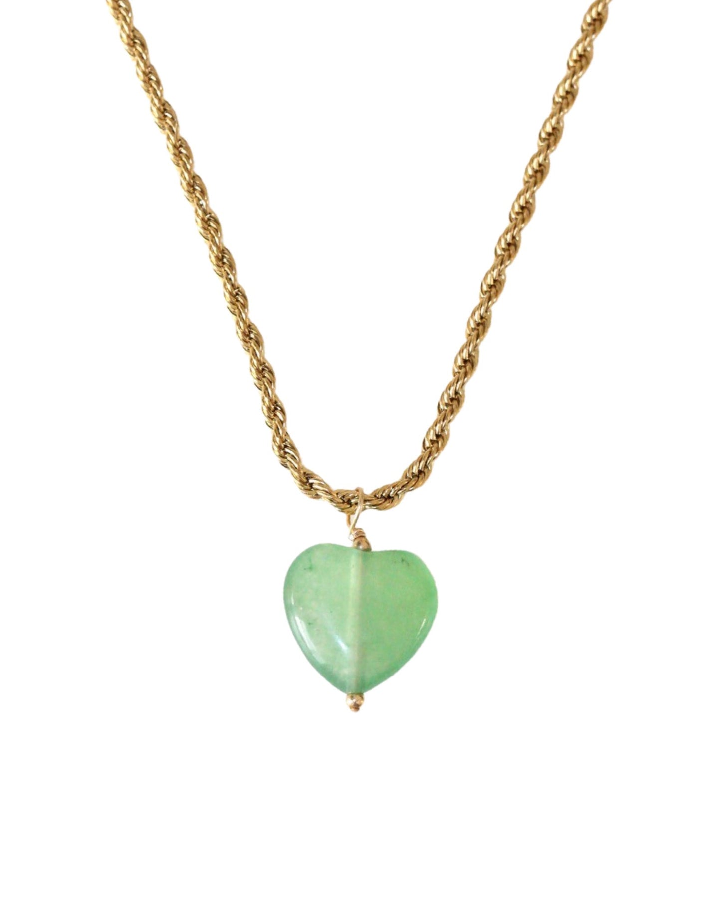 JADE HEART NECKLACE - DE.FINE Collection Jewelry