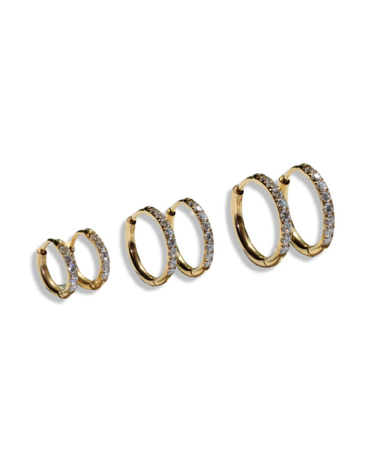 PAVE HOOP BUNDLE - DE.FINE Collection Jewelry