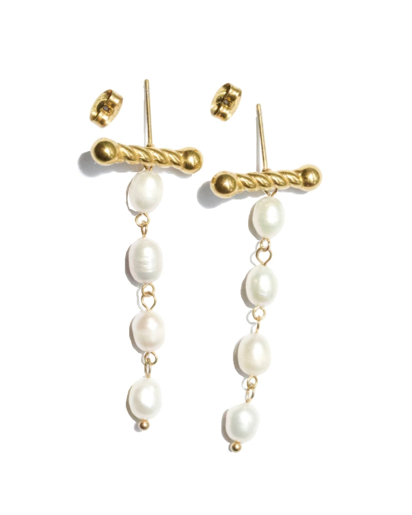 Pearl Drop Studs - DE.FINE Collection Jewelry