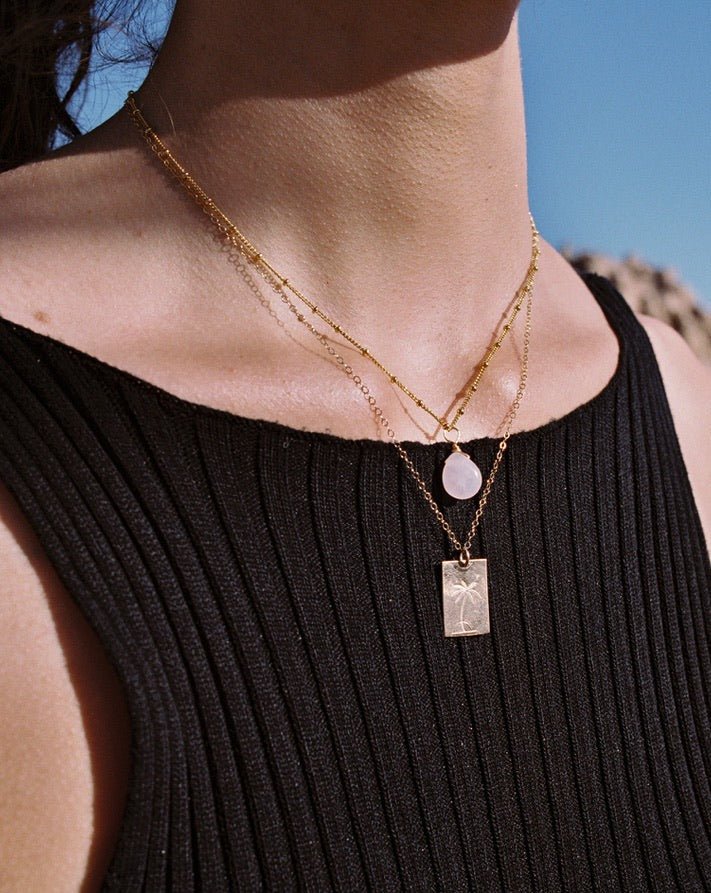 ROSE QUARTZ NECKLACE - DE.FINE Collection Jewelry