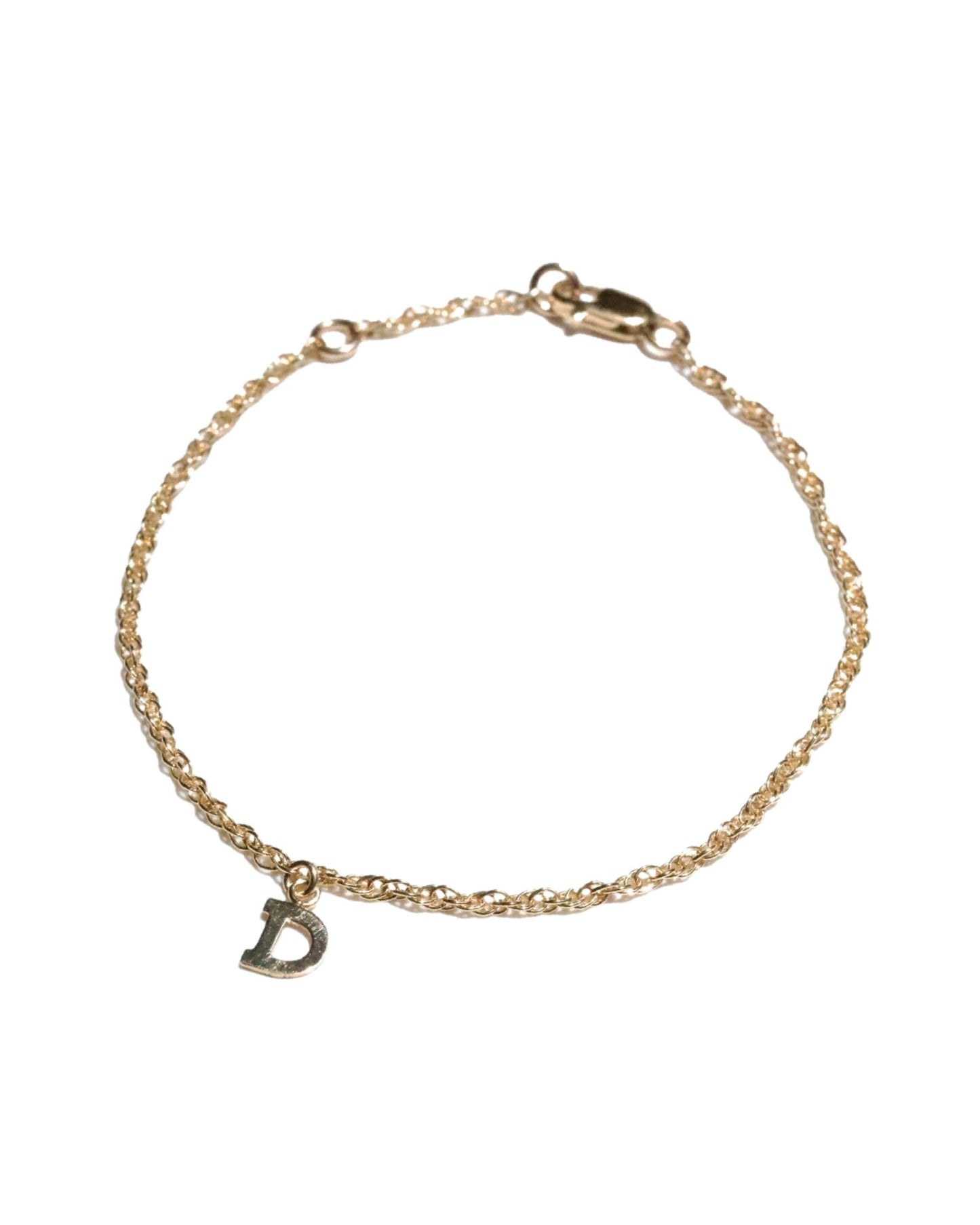 SINGLE INITIAL BRACELET - DE.FINE Collection Jewelry