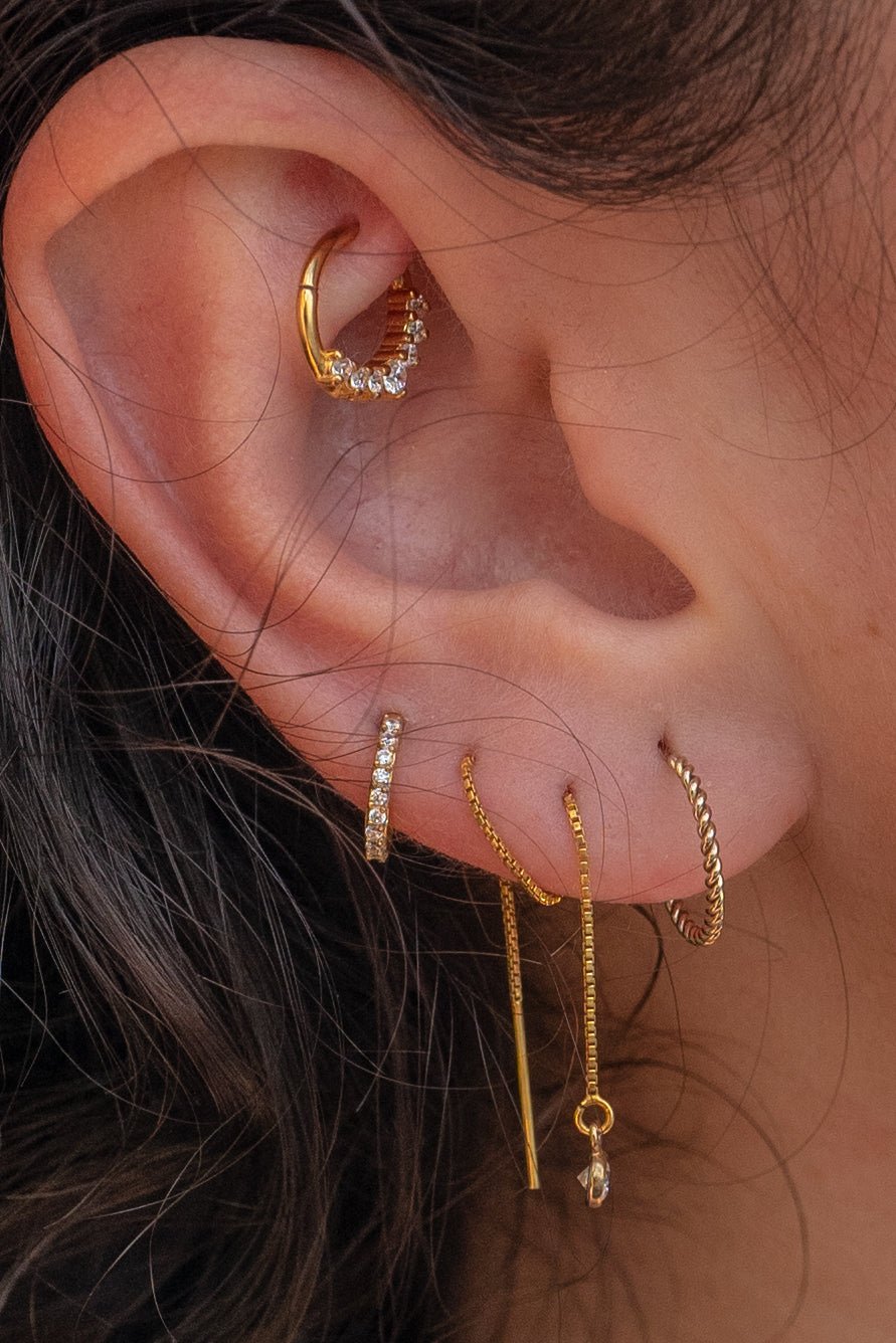 TWIST 12MM HOOP - DE.FINE Collection Jewelry