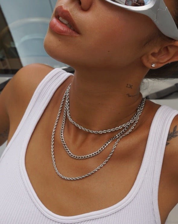 TWIST CHAIN - 4MM SILVER - DE.FINE Collection Jewelry