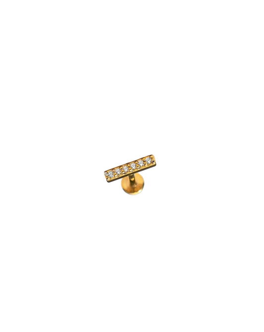 ZIRCONIA BAR LABRET - DE.FINE Collection Jewelry