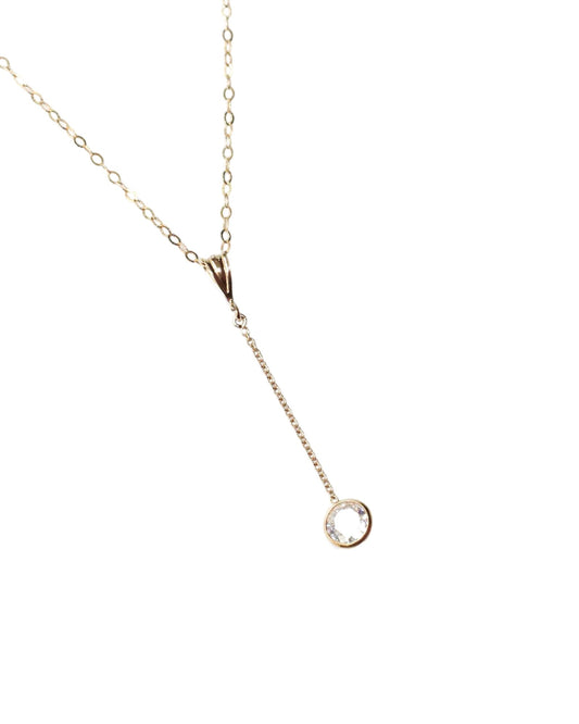 ZIRCONIA DROP NECKLACE - DE.FINE Collection Jewelry